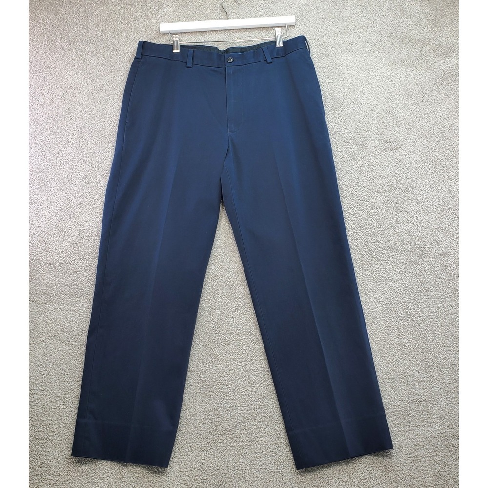 Brooks Brothers Pants Mens 36X32 Navy Advantage Chino Hudson Classic Mid Rise
